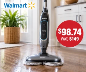 Walmart Shark Steam & Scrub Mop Deal: $98.74 (Was $149)