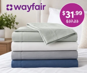 Wayfair Deal of the Day: Cotton Sheet Set for Just $31.99
