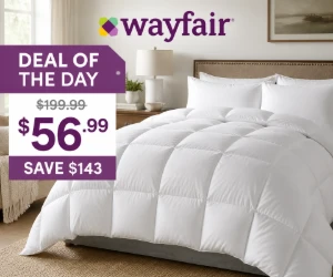 Wayfair Deal of the Day: Down Comforter/Duvet Insert for $56.99 - Save $143