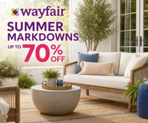 Wayfair Summer Markdowns - Up to 70% Off