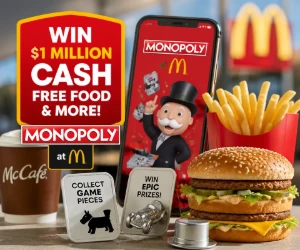 Win $1 Million Cash, Free Food & More With McDonald’s Monopoly