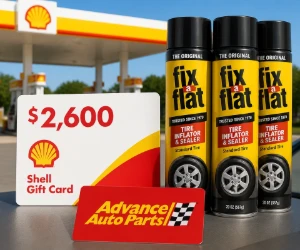 Win $2,600 in Shell Gas Gift Cards + Fix-a-Flat for a Year
