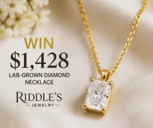 Win a $1,428 Lab-Grown Diamond Necklace From Riddle’s Jewelry