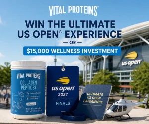 Win a 2027 US Open Finals Trip or $15,000 Wellness Prize
