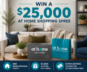 Win a $25,000 At Home Shopping Spree