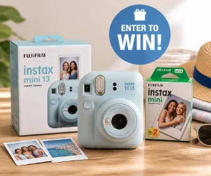Win a FUJIFILM instax mini 13 Camera Prize Pack