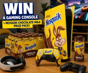 Win a Gaming Console + Nesquik Chocolate Milk Prize Pack