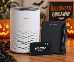 Win a LUNINO Air Purifier, AIKONIC AI Note or $10 Amazon Gift Card