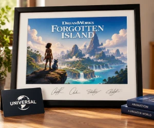 Win a Signed Limited-Edition DreamWorks Forgotten Island Lithograph
