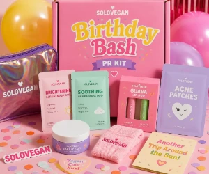 Win a SoloVegan Birthday Bash PR Kit Filled With Skincare & Beauty Treats