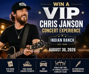 Win a VIP Chris Janson Concert Experience at Indian Ranch