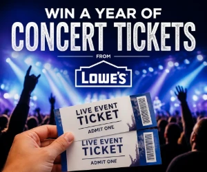 Win a Year of Concert Tickets From Lowe’s