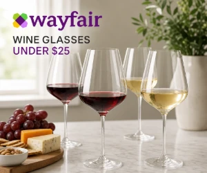 Wine Glasses at Wayfair Under $25