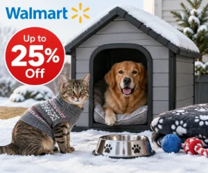 Winter Pet Houses & Cold-Weather Essentials Up to 25% Off at Walmart