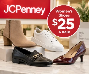 Women’s Casual & Dress Shoes for Just $25 a Pair at JCPenney