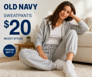 Women’s Sweatpants for $20 at Old Navy - Cozy Fall Basics for Less