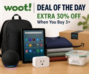 Woot Deal of the Day: Amazon Basics, Essentials & Devices + Extra 30% Off When You Buy 3+