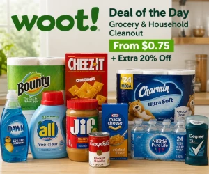 Woot Deal of the Day: Grocery & Household Cleanout From $0.75 + Extra 20% Off