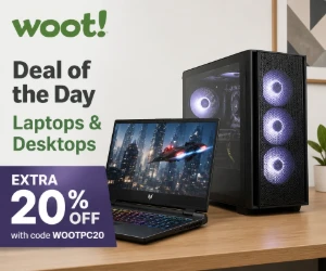 Woot Deal of the Day: Laptops & Desktops + Extra 20% Off with Code WOOTPC20