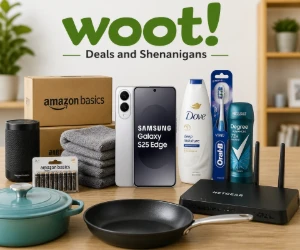 Woot Deals: Amazon Basics Extra 30% Off 3+, Galaxy S25 Edge From $549.99, Personal Care From 99¢ & More