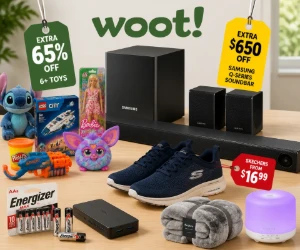 Woot Deals Today: Extra 65% Off 6+ Toys, $650 Off Samsung Soundbar, Skechers From $16.99 & More