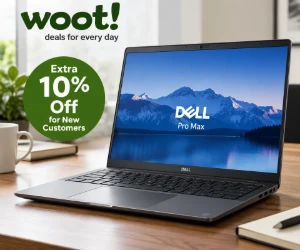 Woot Dell Pro Max Laptops: Save 10% Extra for New Customers
