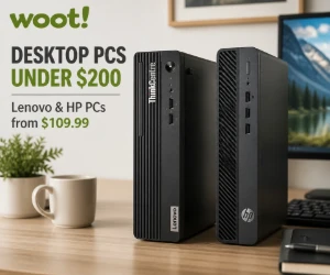 Woot Desktop PCs Under $200 - Lenovo & HP Computers From $109.99