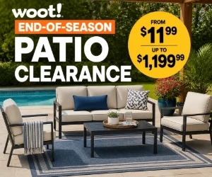Woot End-of-Season Patio Clearance From $11.99 - Outdoor Furniture Up to $1,199.99