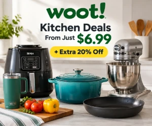 Woot Kitchen Deals From Just $6.99 + Extra 20% Off