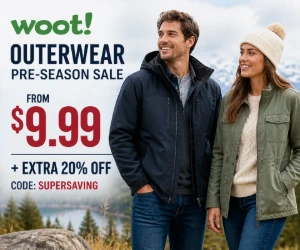 Woot Outerwear Pre-Season Sale From $9.99 + Extra 20% Off