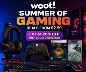 Woot Summer of Gaming Sale From $2.99 + Extra 20% Off