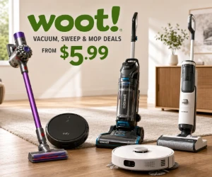 Woot Vacuum, Sweep & Mop Deals From $5.99