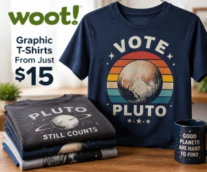 Woot Vote Pluto Graphic T-Shirts From Just $15