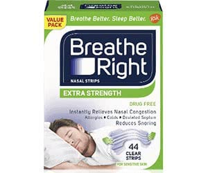 Free Breathe Right Extra Clear Nasal Strips Sample