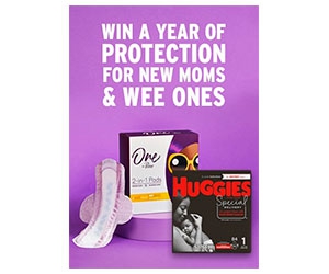 Win a 1 Year Supply of One By Poise® and Huggies® Special Delivery Diaper Products