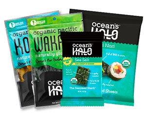 Free Trayless Sea Salt Seaweed Snack From Ocean's Halo