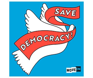 Free ”Save Democracy” Sticker