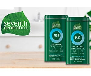 Free Zero Plastic Toilet Bowl And Bathroom Powder Foaming Cleaners From Seventh Generation