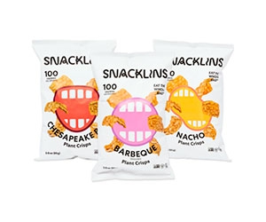 Free bag of Plant-Based Crisps from SNACKLINS
