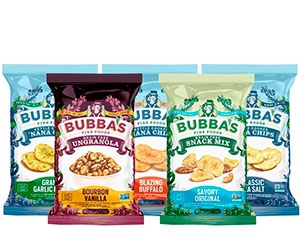 Free Bubba's Snack Mix Sample Pack With x5 Packets