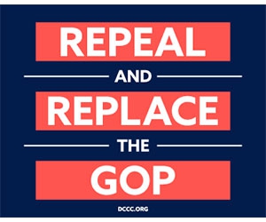 Free ”Repeal And Replace The GOP” Sticker
