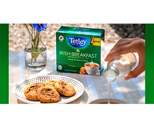 Free Tetley Irish Breakfast Premium Black Tea Box, St. Patrick's Day Photo Props And Banner
