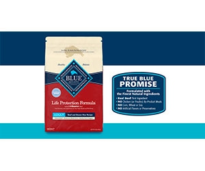 Free Blue Buffalo Protection Formula Beef Recipe Dog Food Bag