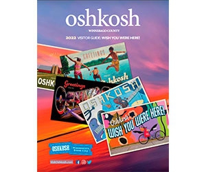 Free Oshkosh And Winnebago County 2022 Visitors Guide + Stickers