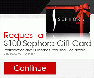 Free $100 SEPHORA Gift Card