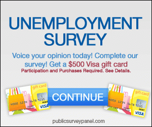 Are you currently unemployed? Answer now for your chance to get a $500 Visa Gift Card