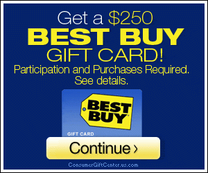 Free $250 in Best Buy Gift Cards
