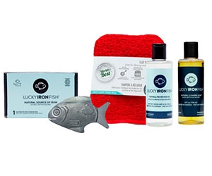 Free Oil , Scrubber, Soap, And Iron Fish From Lucky Iron Fish