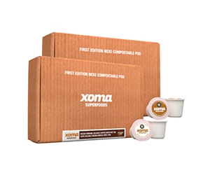 Free 12 pack box of Xoma Superfoods Compostable Coffee Pods