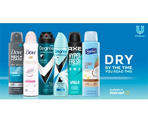 Free Dove, Degree, Suave And AXE Deodorants For Men And Women